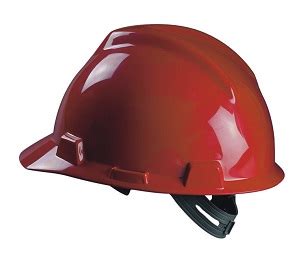 helmet safety slotted v-gard, w/satz-on suspension white|310101.
